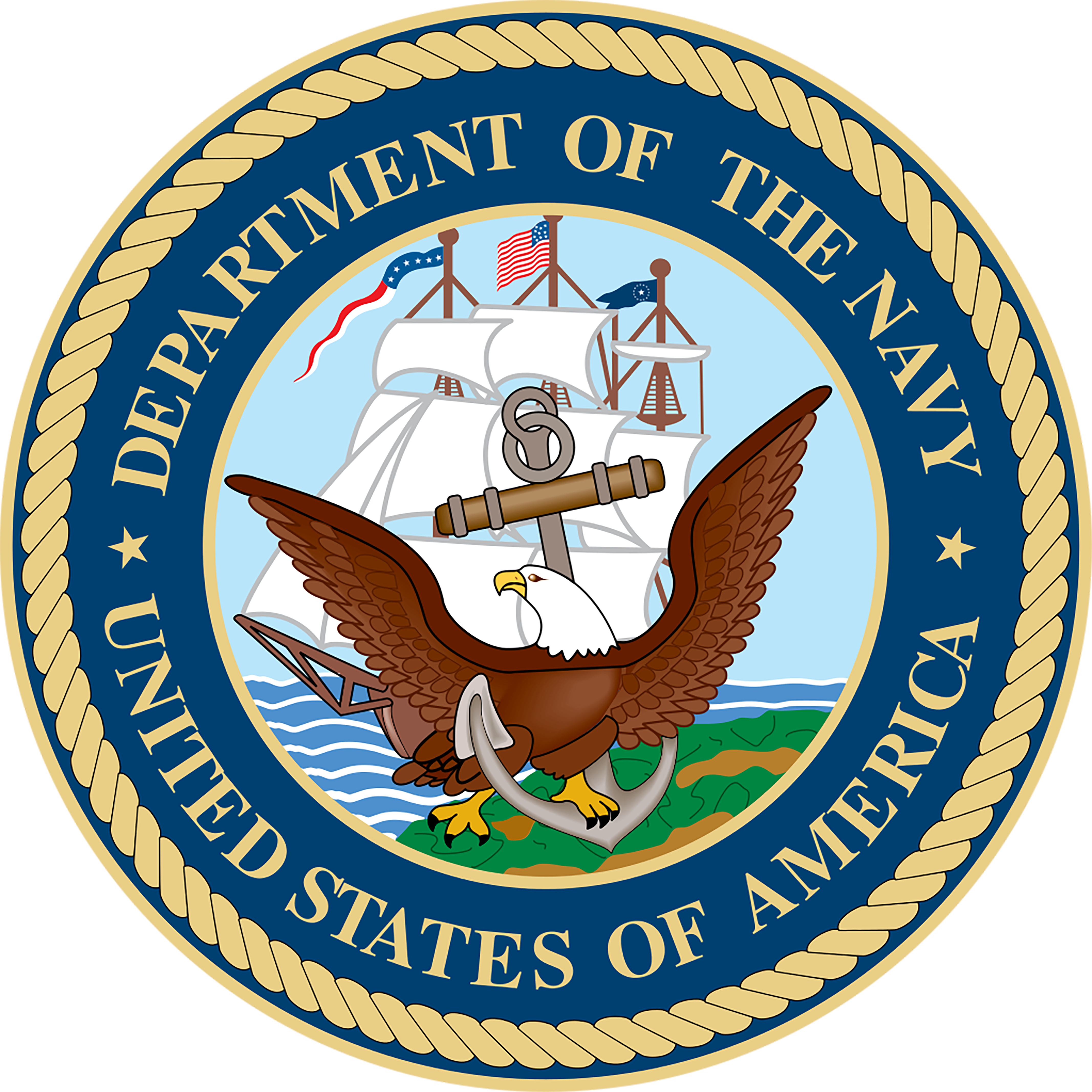  Department of the Navy: This is an image of the United States Department of the Navy logo